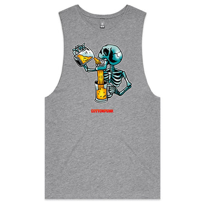 FOREVER HAPPY HOUR - Mens Sleeveless T-Shirt - FRONT PRINT