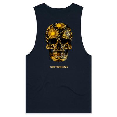 DEATH BY SUNRISE - Mens Sleeveless T-Shirt - BACK PRINT