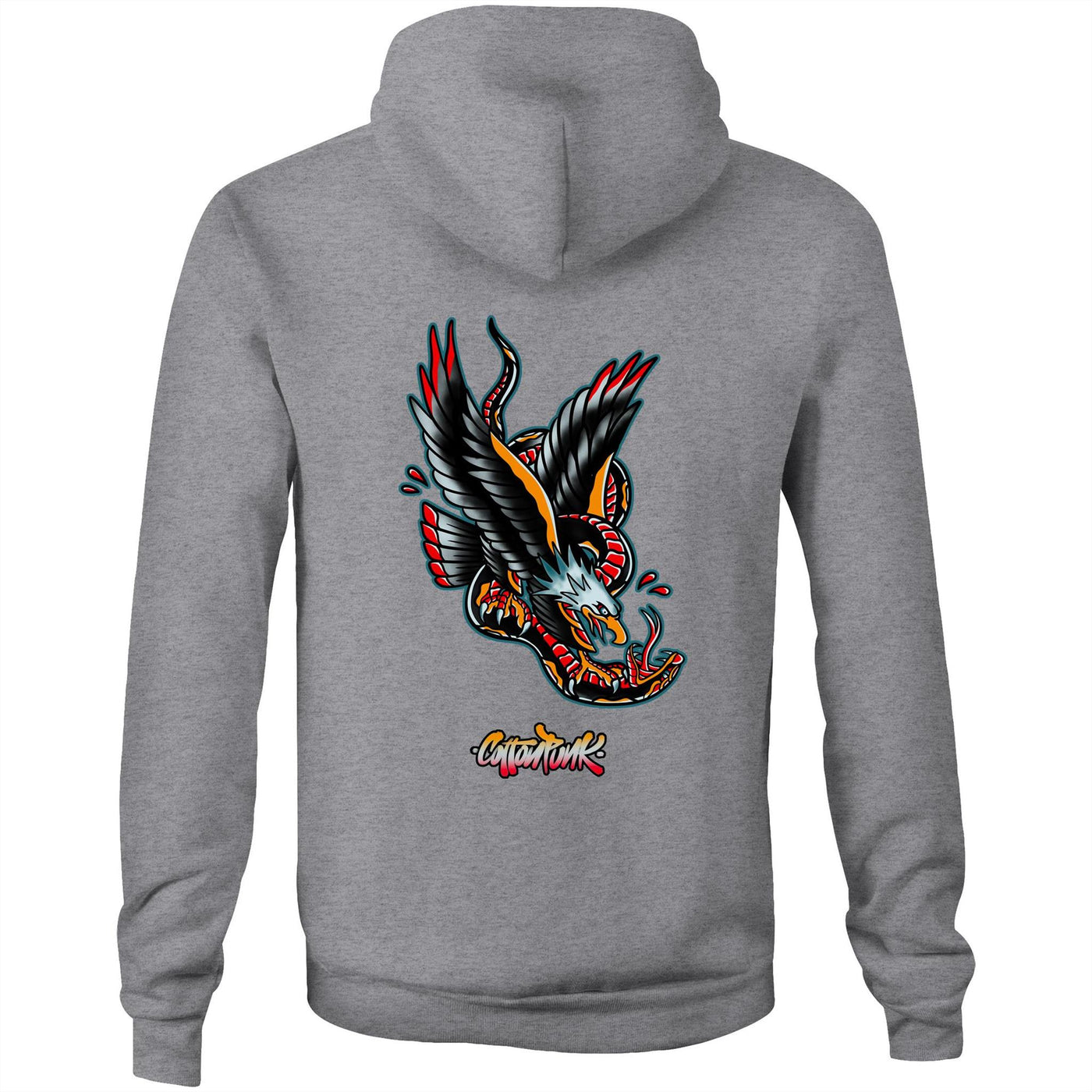 DEATH FROM ABOVE - Mens Pocket Hoodie - BACK PRINT