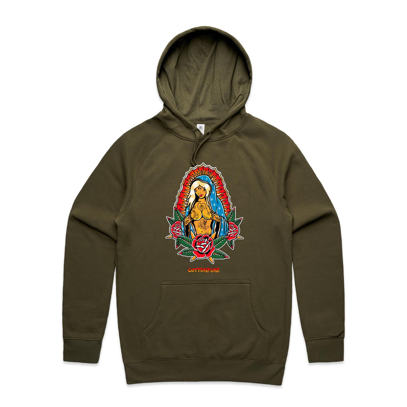 PRAY FOR BETTER TIMES - Mens Pocket Hoodie - FRONT PRINT