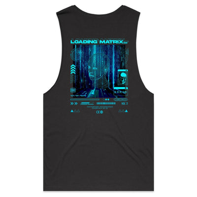 LOADING MATRIX - Mens Sleeveless T-Shirt - BACK PRINT