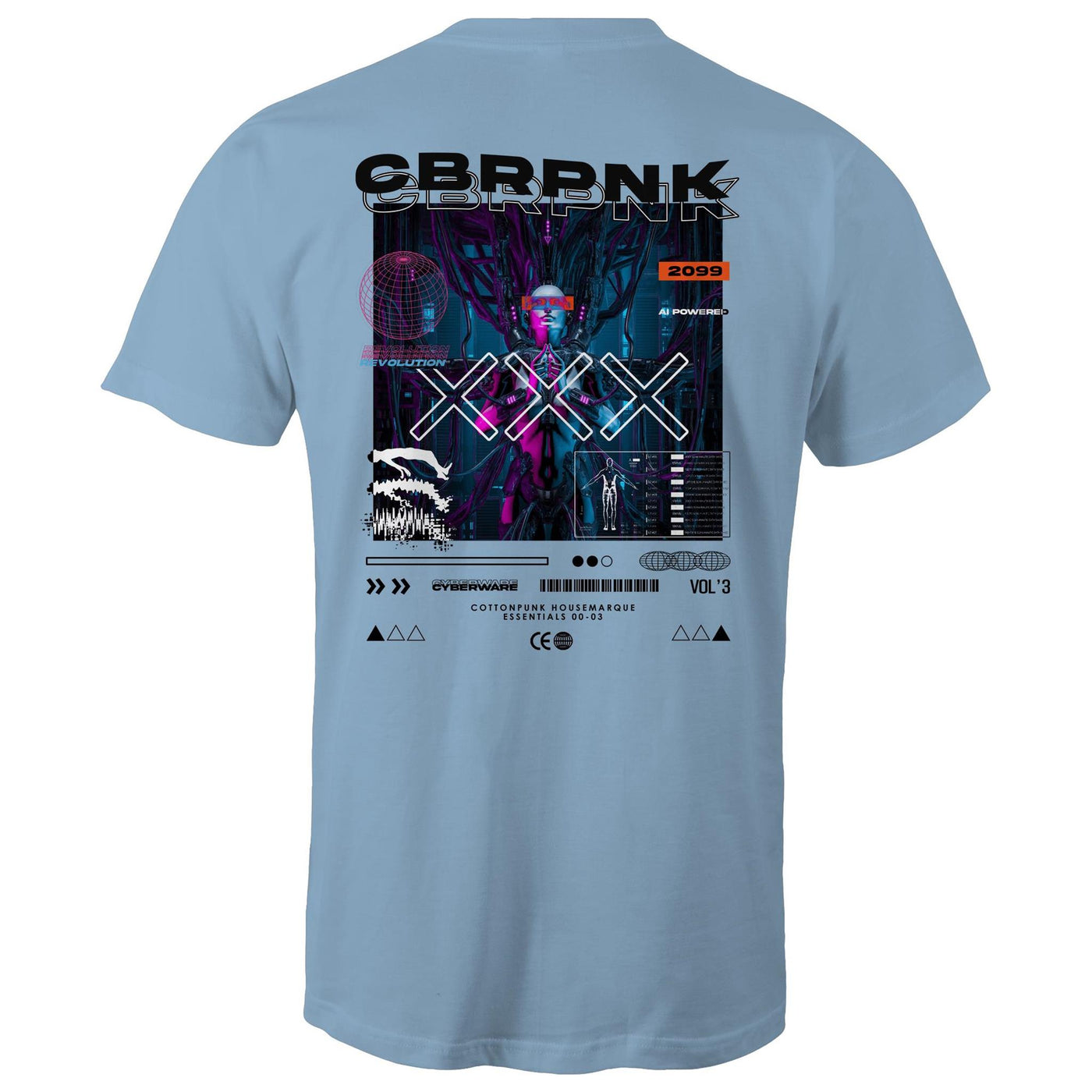 CBRPNK - Mens T-Shirt - BACK PRINT