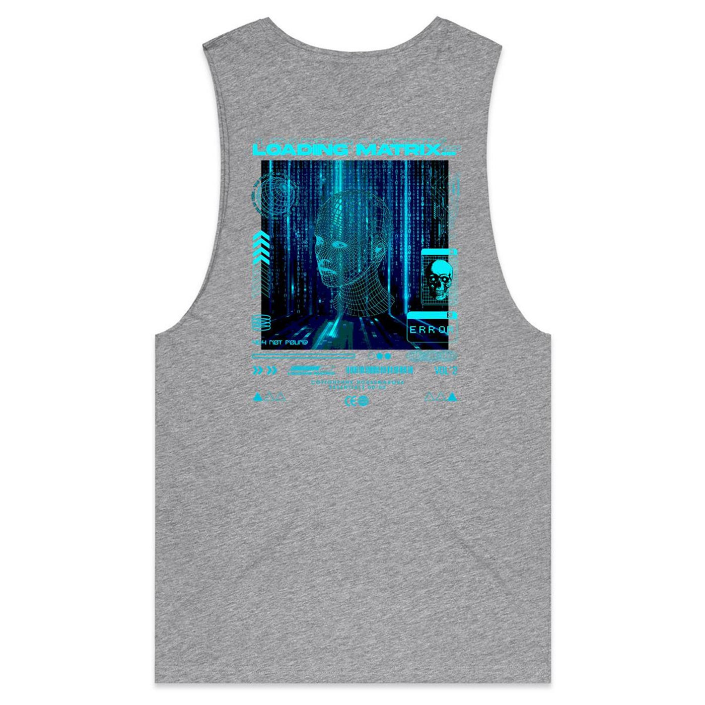 LOADING MATRIX - Mens Sleeveless T-Shirt - BACK PRINT