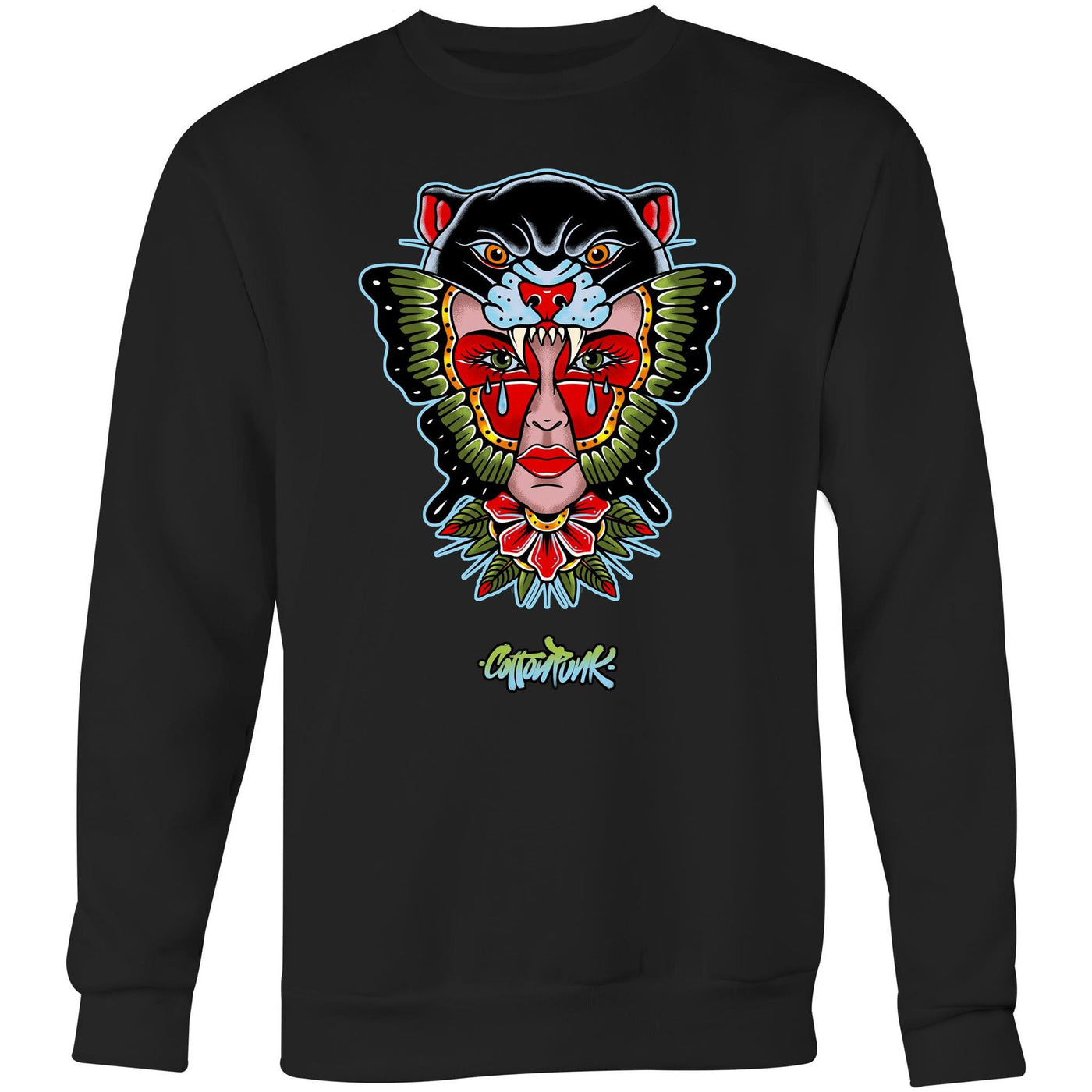 NO REGRETS - Mens Sweatshirt - FRONT PRINT