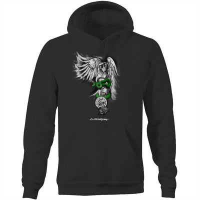 SINFUL BEAUTY - Mens Pocket Hoodie - FRONT PRINT