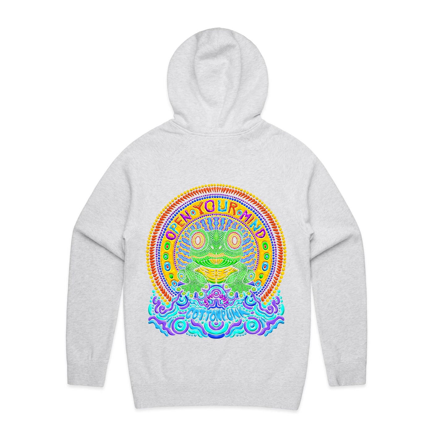 OPEN YOUR MIND - Mens Pocket Hoodie - BACK PRINT