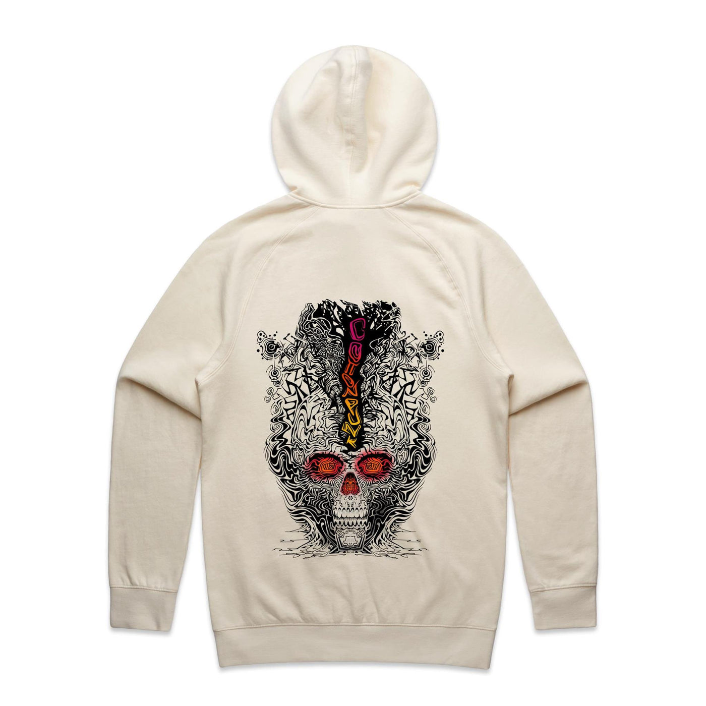 FRAGMENTED DETOX - Mens Pocket Hoodie - BACK PRINT