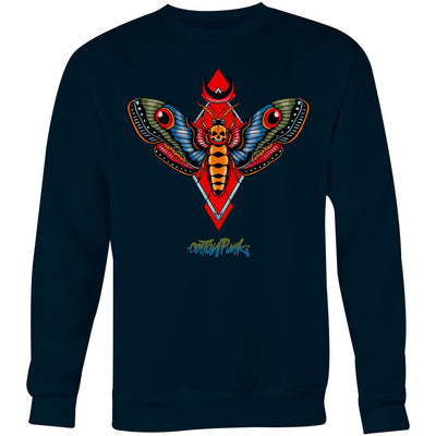 MOTH - Mens Sweatshirt - FRONT PRINT