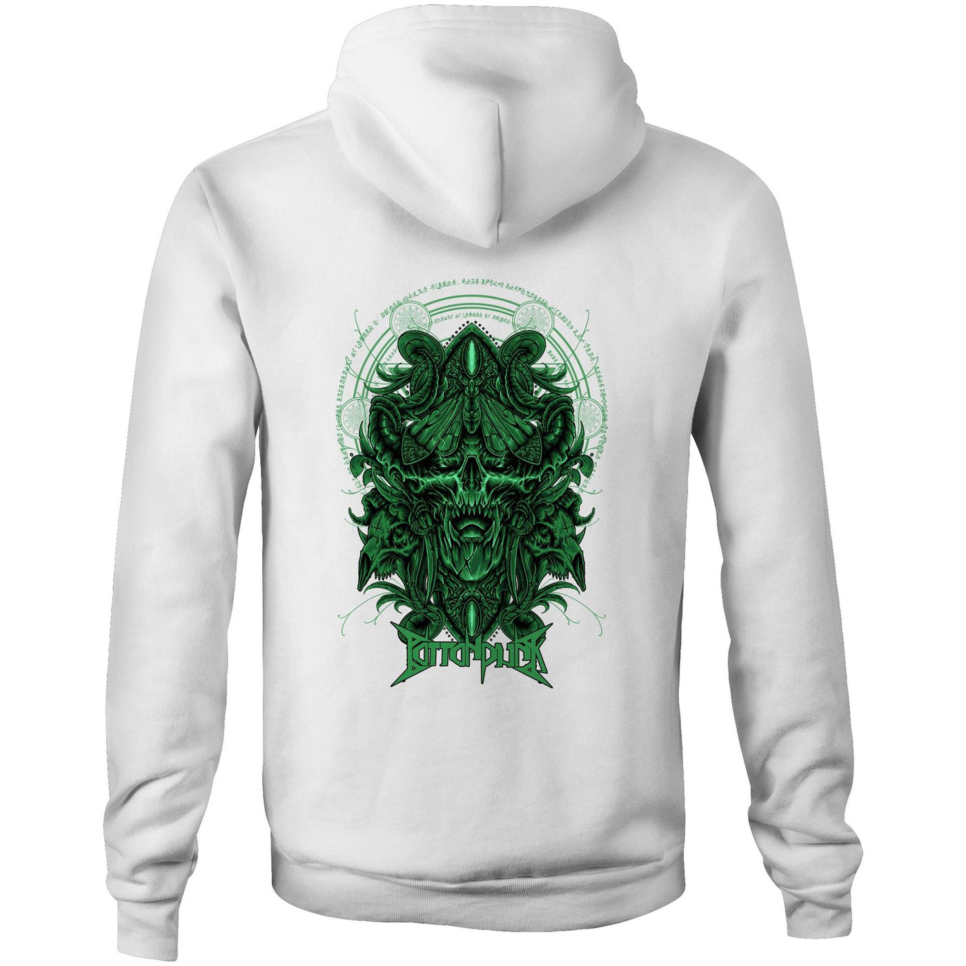 DEATHMOTH II - Mens Pocket Hoodie - BACK PRINT