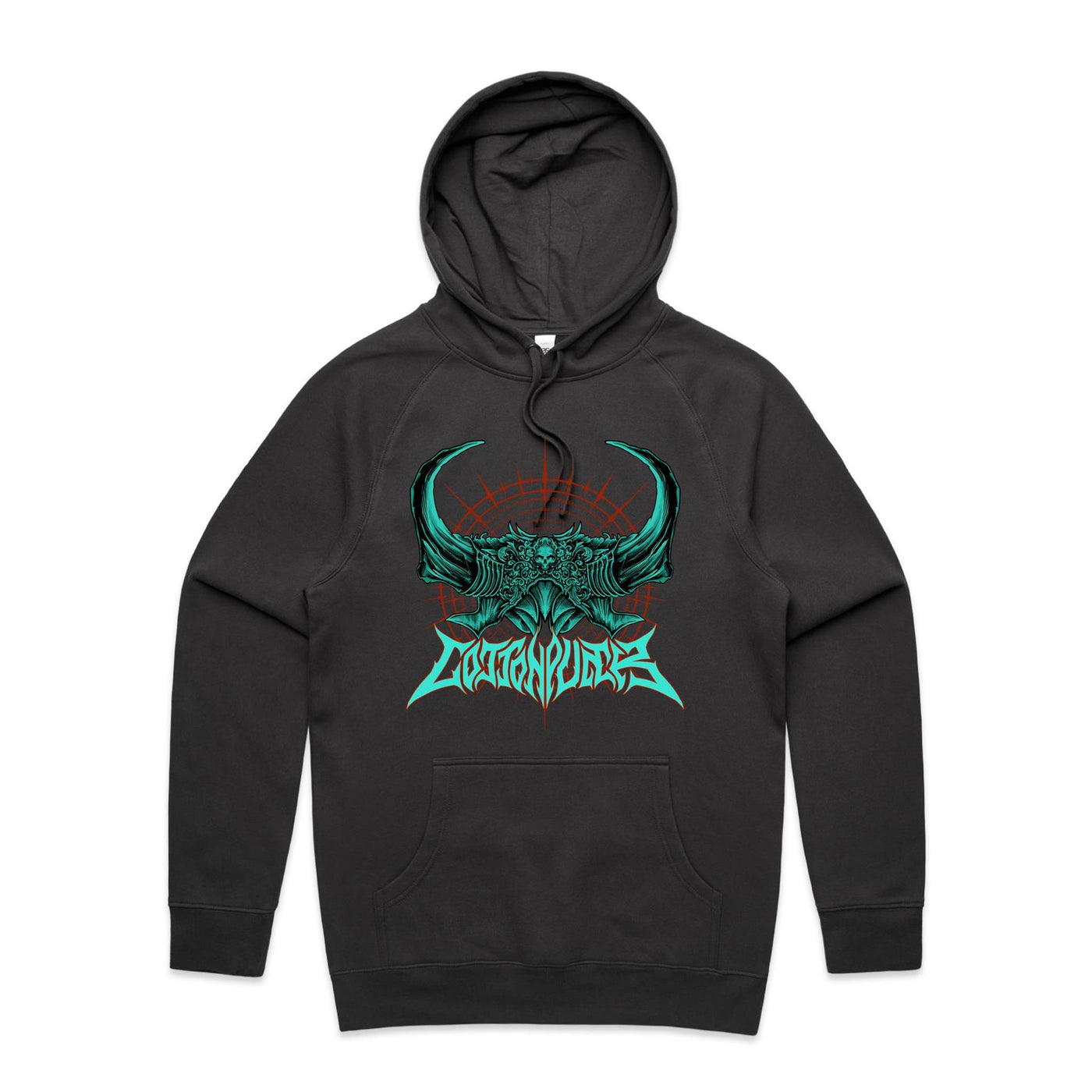 BLACK SPELL III - Mens Pocket Hoodie - FRONT PRINT