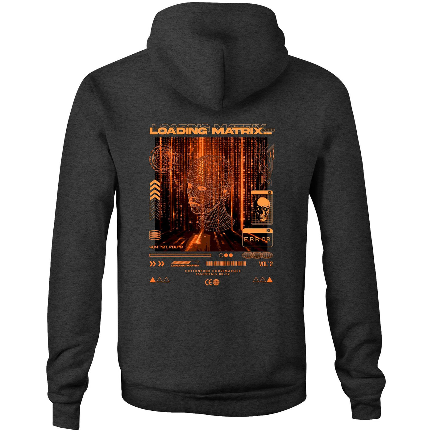 LOADING MATRIX 2 - Mens Pocket Hoodie - BACK PRINT