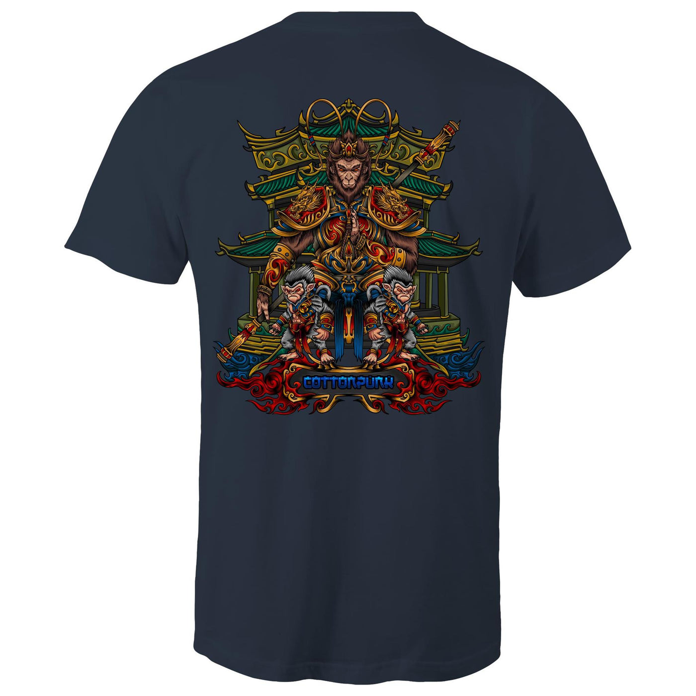 MONKEY KING - Mens T-Shirt - BACK PRINT