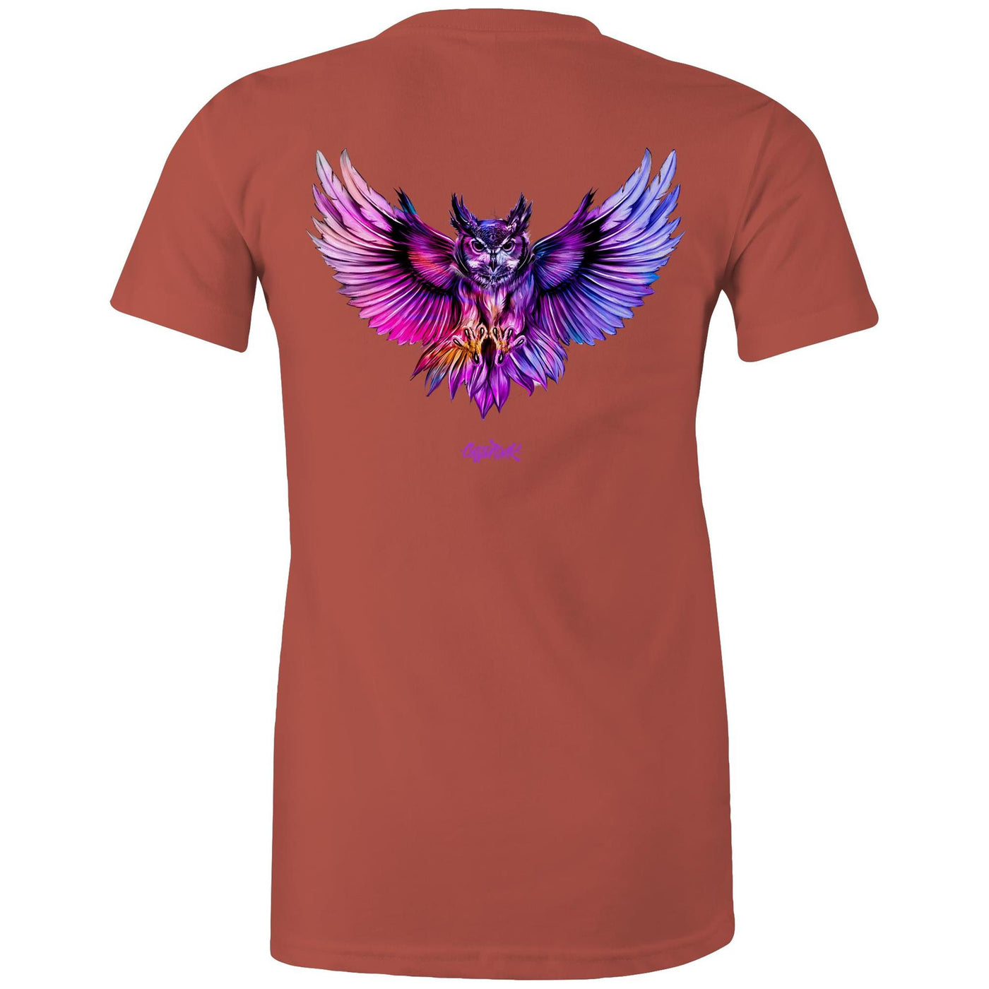 NIGHT HUNTER (W) - Womens T-Shirt - BACK PRINT