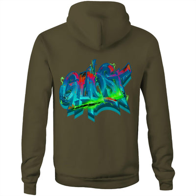 GHOST - Mens Pocket Hoodie - BACK PRINT