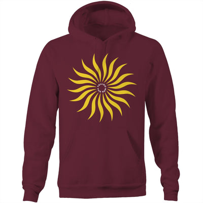 FOLLOW THE SUN II - Mens Pocket Hoodie - FRONT PRINT