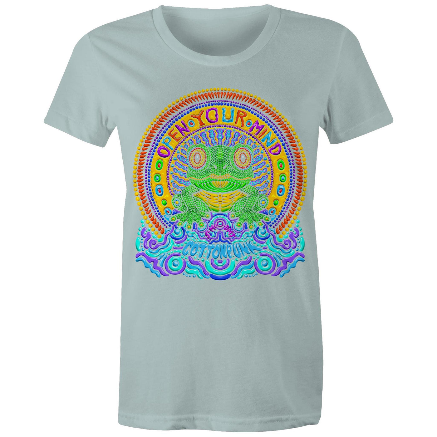 OPEN YOUR MIND (W) - Womens T-Shirt - FRONT PRINT