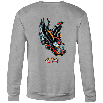 DEATH FROM ABOVE - Mens Sweatshirt - BACK PRINT