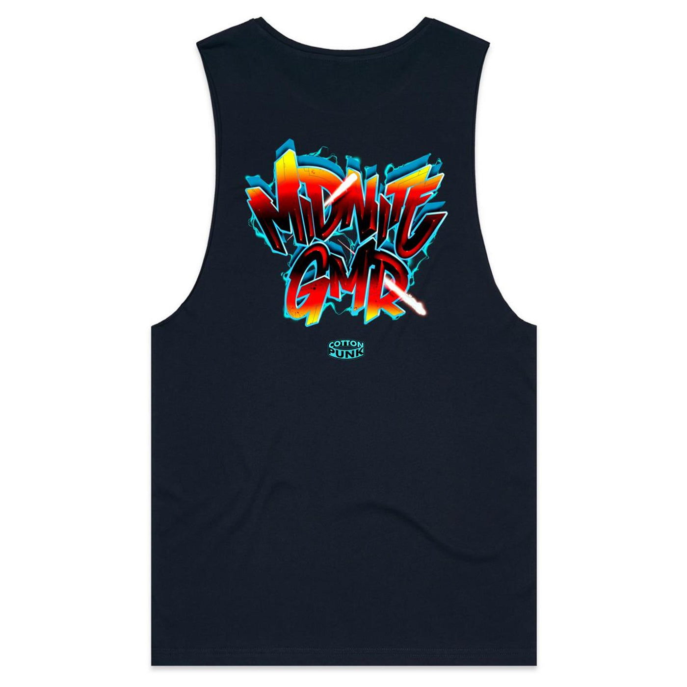 MIDNITE GMR - Mens Sleeveless T-Shirt - BACK PRINT