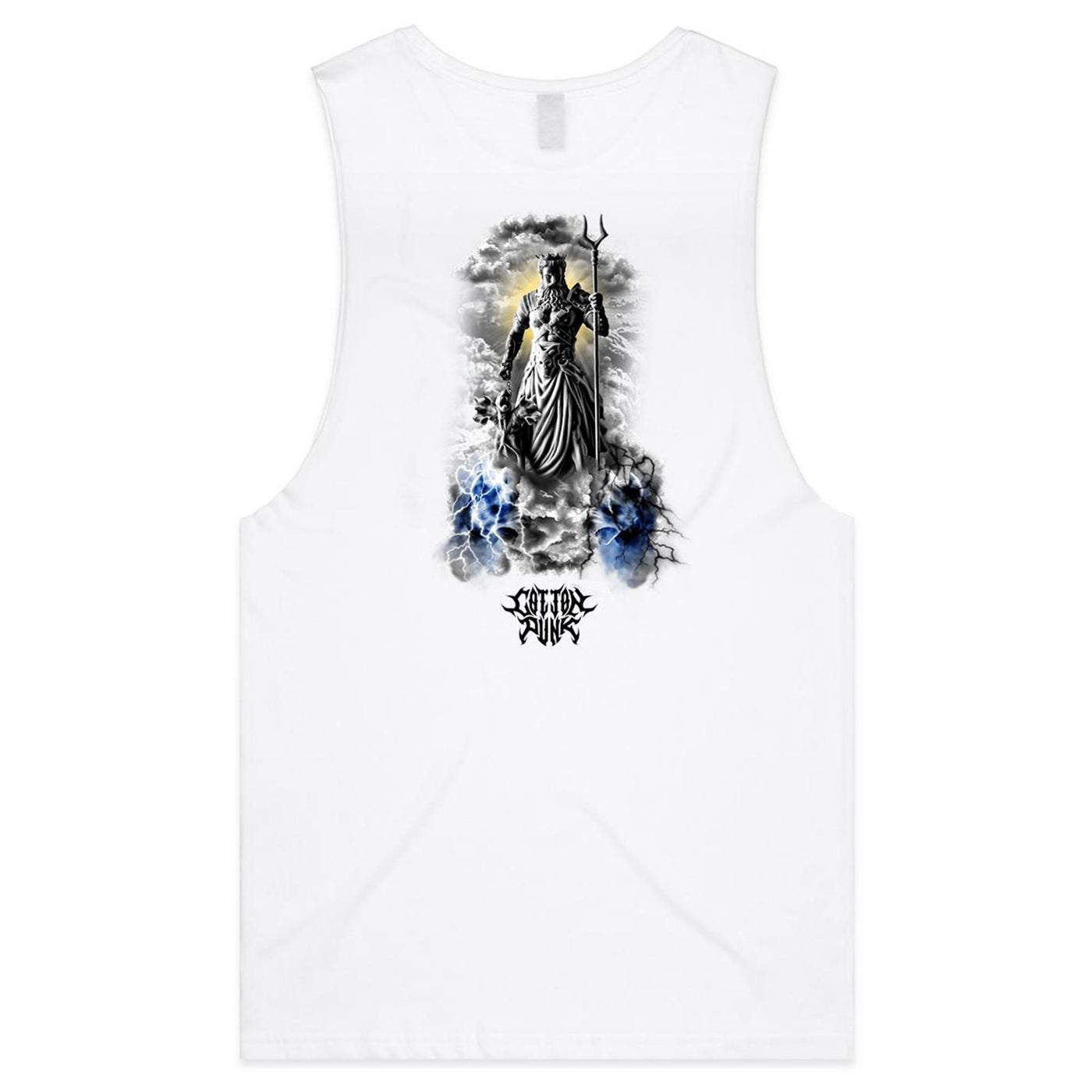 GOD WARRIOR - Mens Sleeveless T-Shirt - BACK PRINT