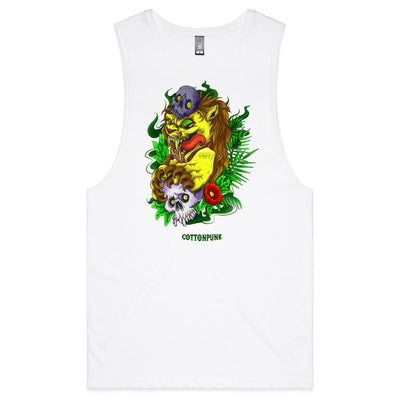 LION - Mens Sleeveless T-Shirt - FRONT PRINT