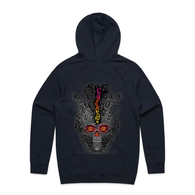 FRAGMENTED DETOX - Mens Pocket Hoodie - BACK PRINT