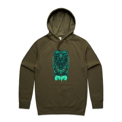 PARANOID II - Mens Pocket Hoodie - FRONT PRINT