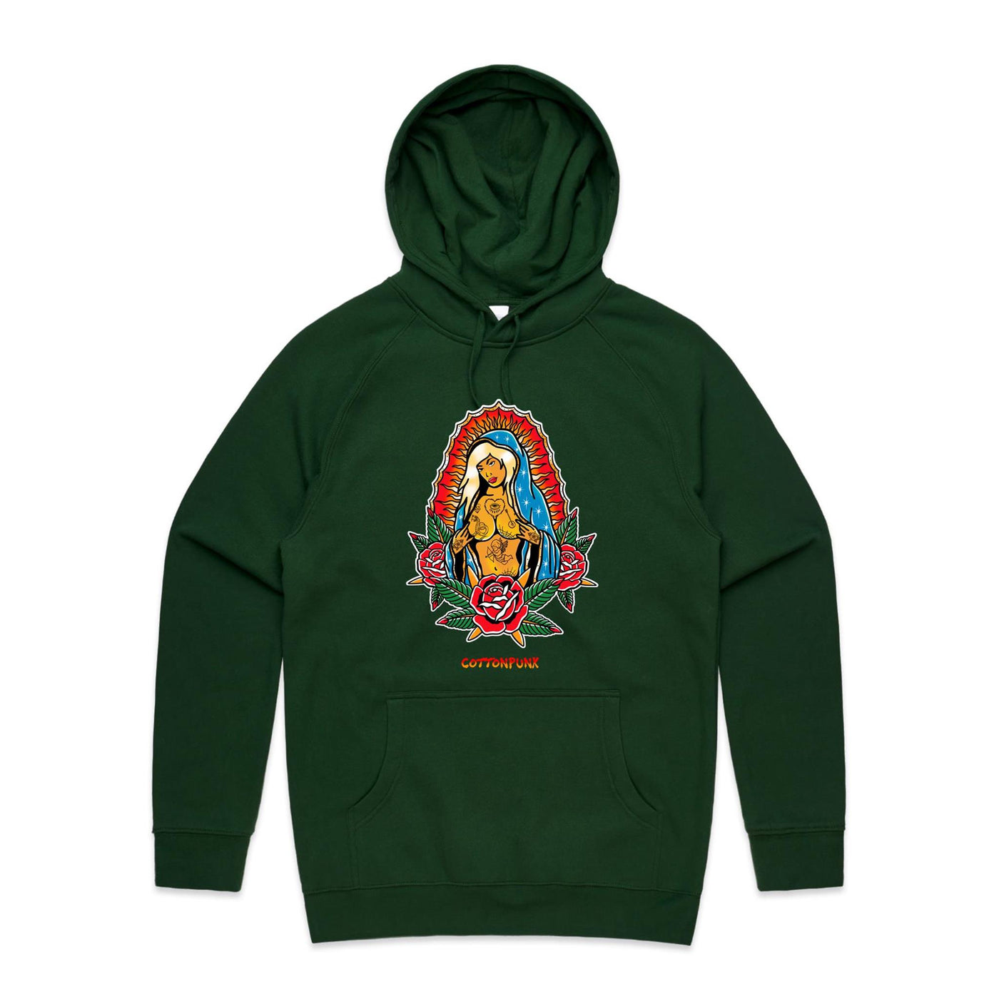 PRAY FOR BETTER TIMES - Mens Pocket Hoodie - FRONT PRINT