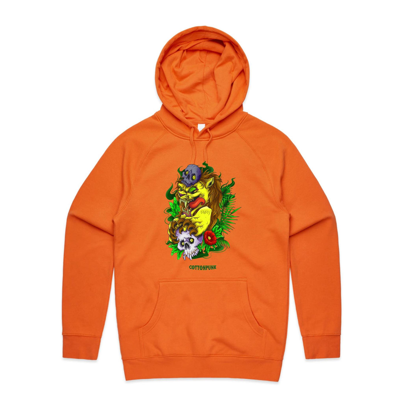 LION - Mens Pocket Hoodie - FRONT PRINT