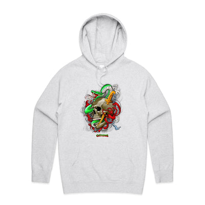 SNAKE - Mens Pocket Hoodie - FRONT PRINT