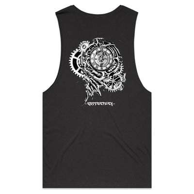 TIME KILLA - Mens Sleeveless T-Shirt - BACK PRINT