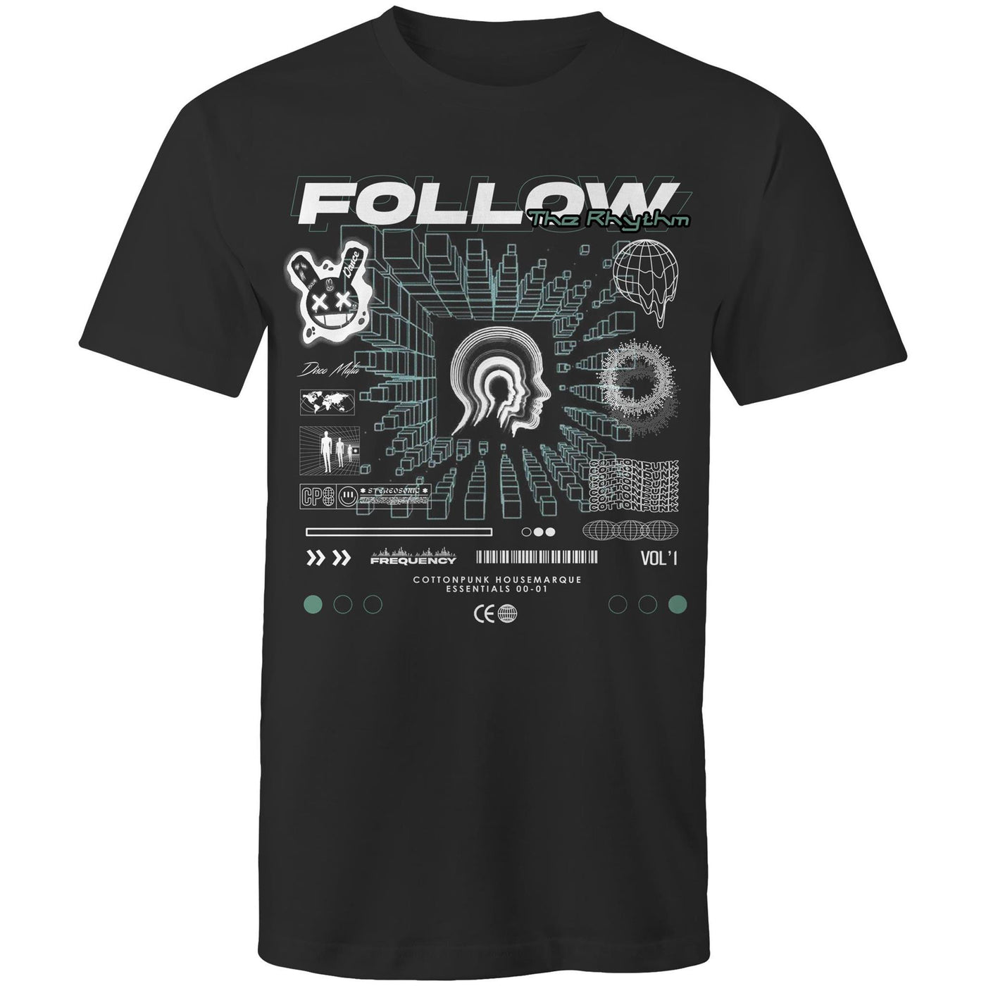 FREQUENCY - Mens T-Shirt - FRONT PRINT