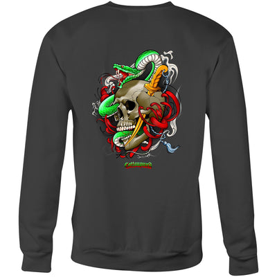 SNAKE - Mens Sweatshirt - BACK PRINT