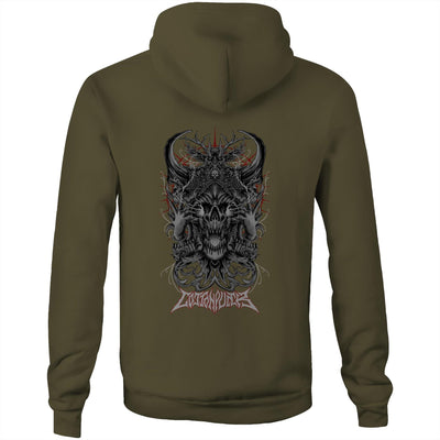 BLACK MAGIC - Mens Pocket Hoodie - BACK PRINT