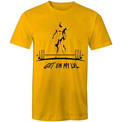 GET ON MY LVL - Mens T-Shirt - FRONT PRINT