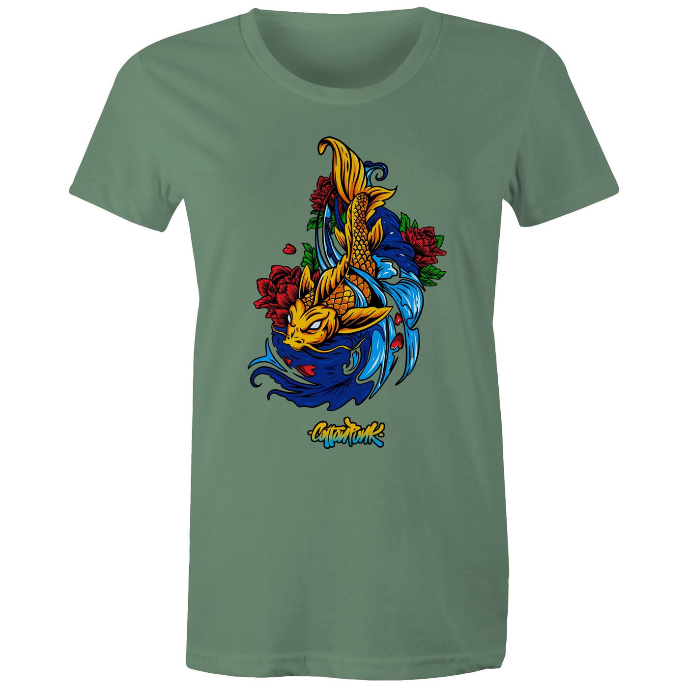 KOI (W) - Womens T-Shirt - FRONT PRINT