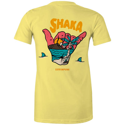 SHAKA (W) - Womens T-Shirt - BACK PRINT