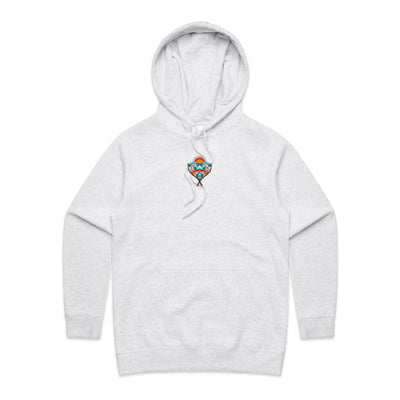 PRAY FOR BETTER TIMES (W) - Womens Pocket Hoodie - BACK PRINT