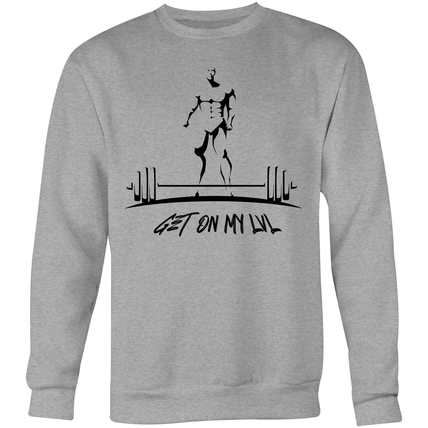 GET ON MY LVL - Mens Sweatshirt - FRONT PRINT