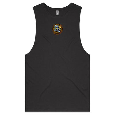 BASS IN YOUR FACE II - Mens Sleeveless T-Shirt - BACK PRINT