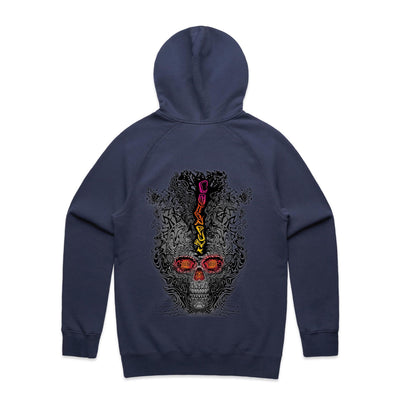 FRAGMENTED DETOX - Mens Pocket Hoodie - BACK PRINT