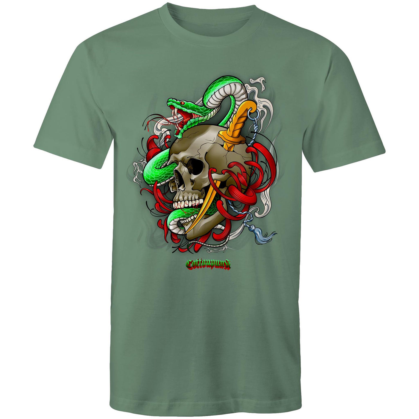 SNAKE - Mens T-Shirt - FRONT PRINT