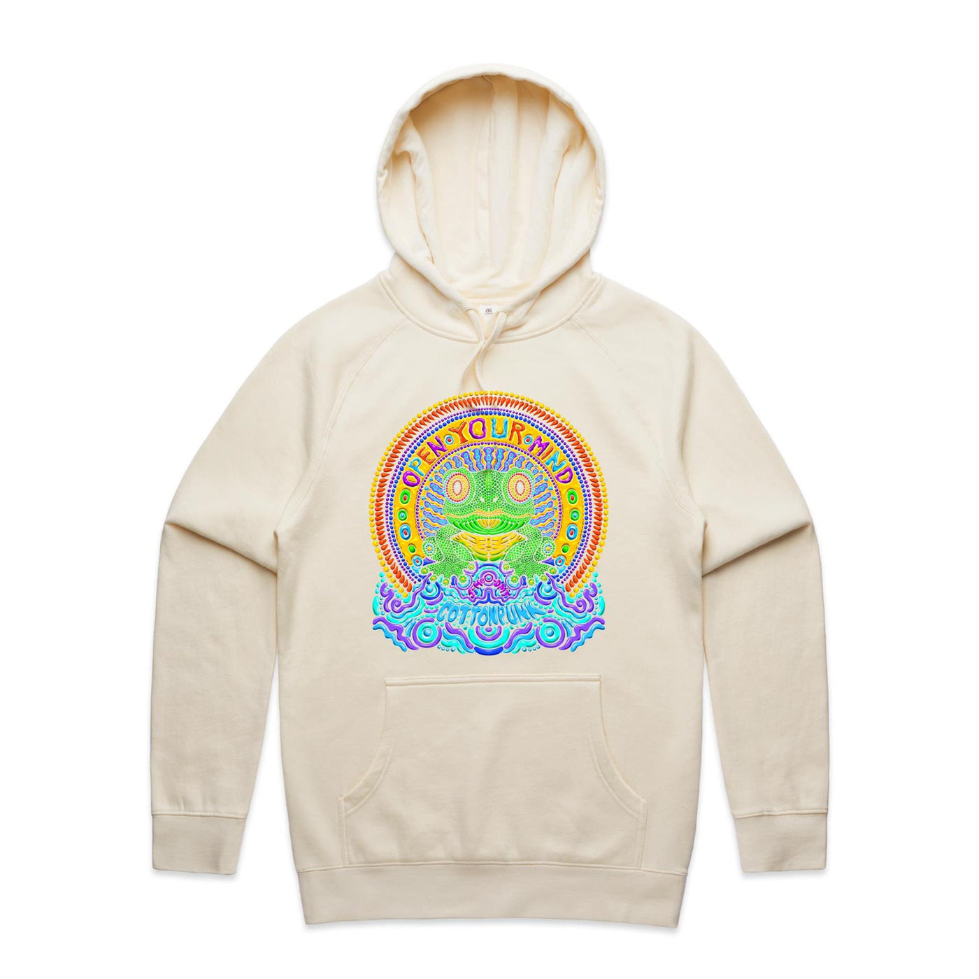 OPEN YOUR MIND - Mens Pocket Hoodie - FRONT PRINT