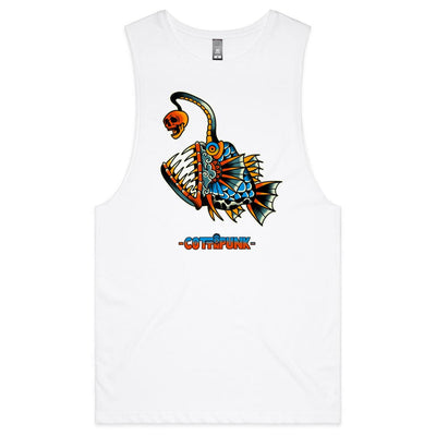 DEEP WATER - Mens Sleeveless T-Shirt - FRONT PRINT