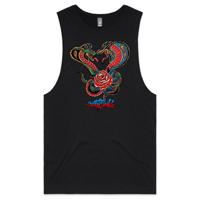 ROMANCE AIN'T DEAD - Mens Sleeveless T-Shirt - FRONT PRINT