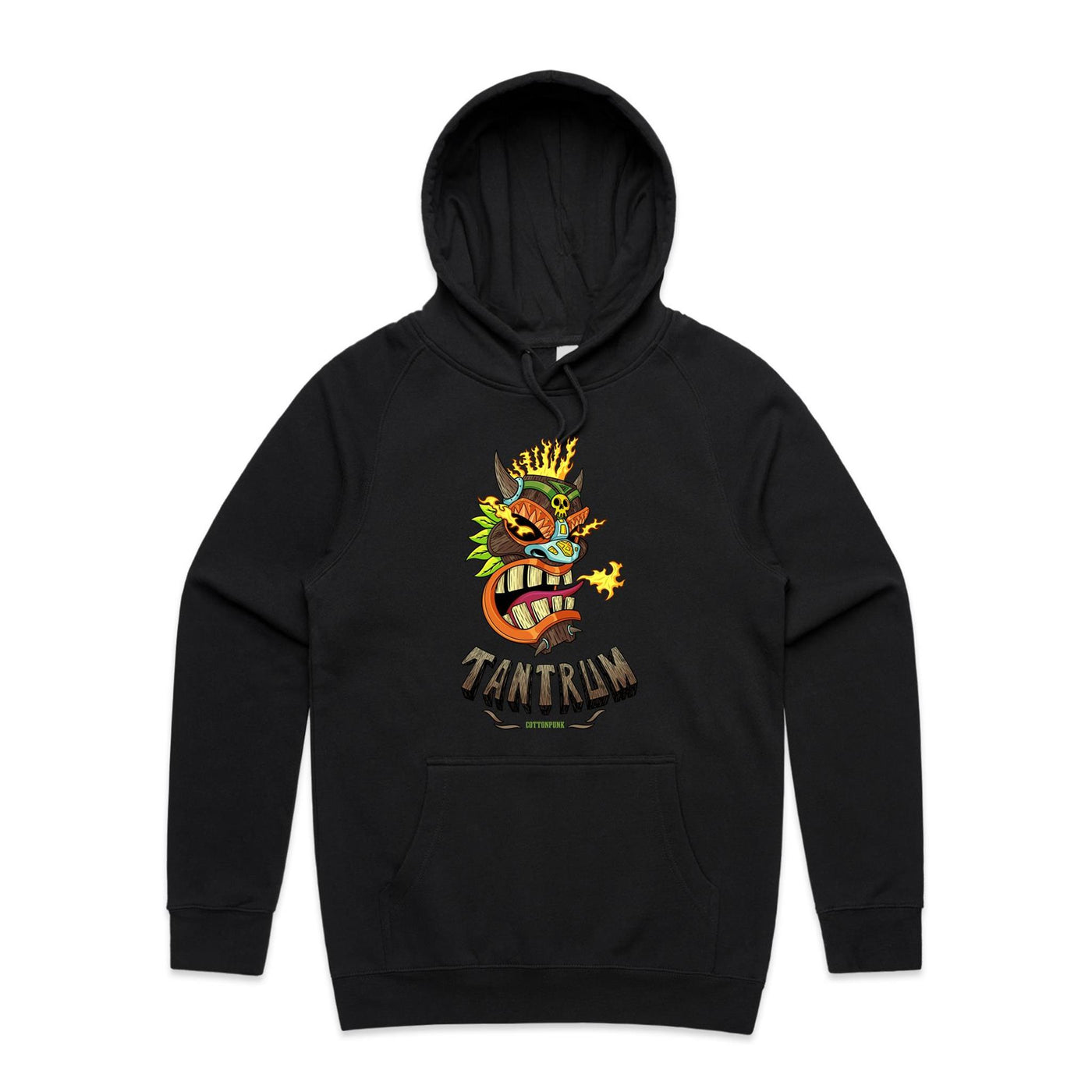 TANTRUM - Mens Pocket Hoodie - FRONT PRINT