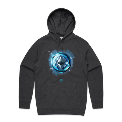 ETHEREUM - Mens Pocket Hoodie - FRONT PRINT