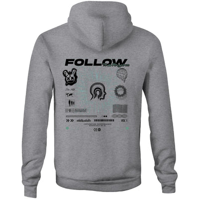 FREQUENCY - Mens Pocket Hoodie - BACK PRINT