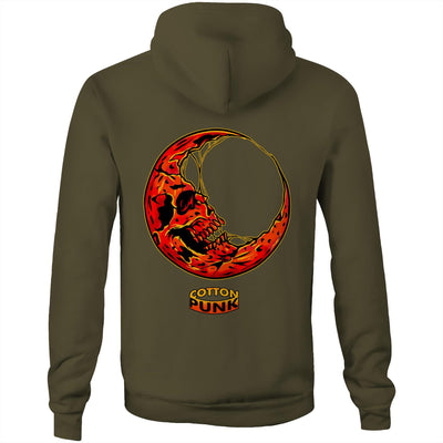 BLOOD MOON - Mens Pocket Hoodie - BACK PRINT