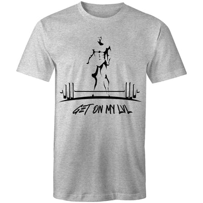 GET ON MY LVL - Mens T-Shirt - FRONT PRINT