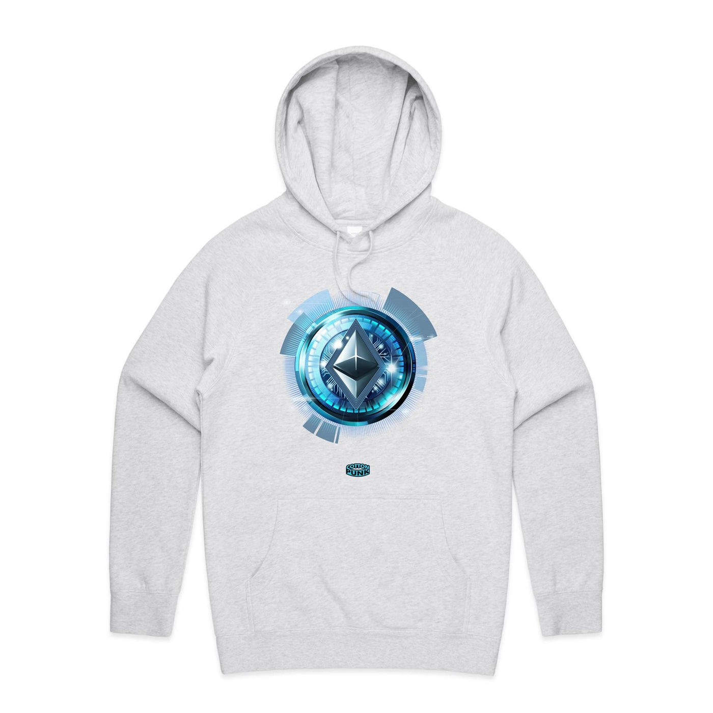 ETHEREUM - Mens Pocket Hoodie - FRONT PRINT